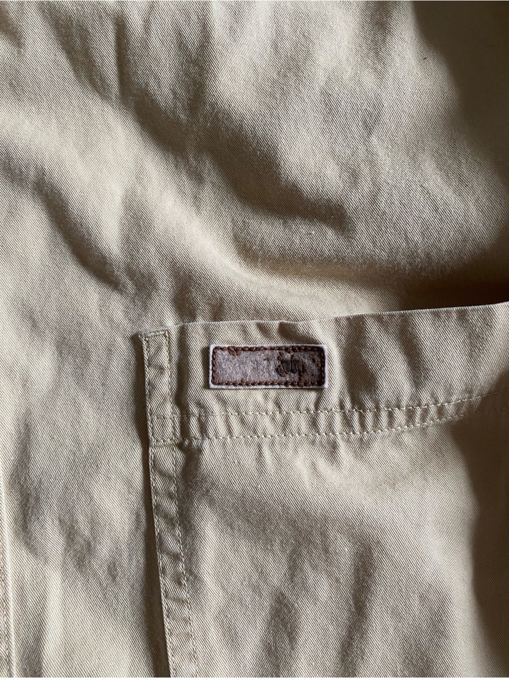 Carhartt Men’s Short Sleeve Button-Down Shirt - Light Tan - Picture 3 of 3